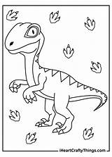 Velociraptor Greens Footprints Iheartcraftythings sketch template