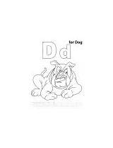 Coloring Handwriting Practice Duck Dog sketch template