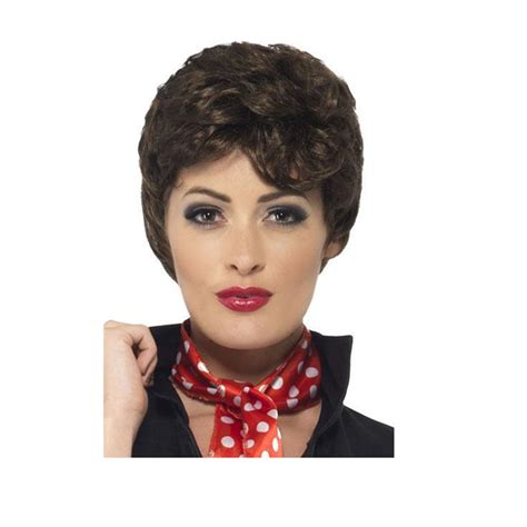 grease brown rizzo wig party delights