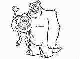 Coloring Pages Mike Wazowski Popular Sullivan sketch template