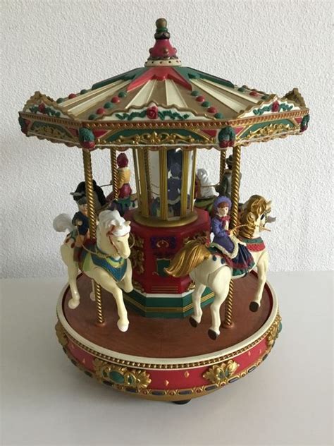 muziek carrousel met bewegende paardjes plastic catawiki