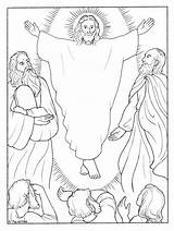 Transfiguration Lent Trasfigurazione Christian Colouring Luminous Colorear Designlooter Spielplan Karwoche sketch template