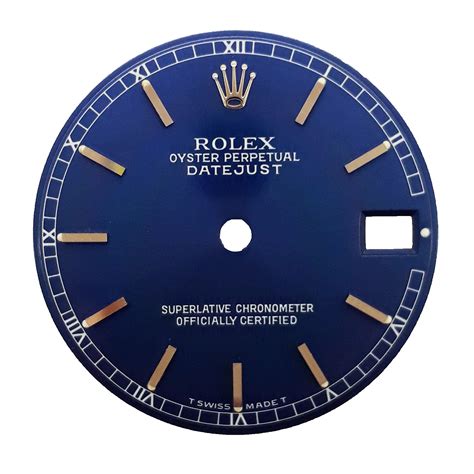 rolex dials op midsize datejust blue  white gold  mm