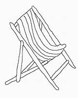 Coloring Pages Chair Beach Spring Deckchair Colouring House Printable Vector Getcolorings Getdrawings Books sketch template