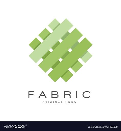 fabric original logo creative sign  company vector image