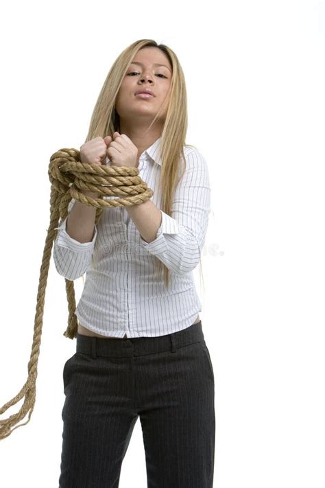girl with hands tied in bondage stock image image of ideas