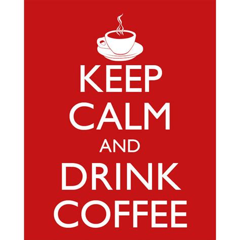 calm  drink coffee poster  calm  carry  etsy