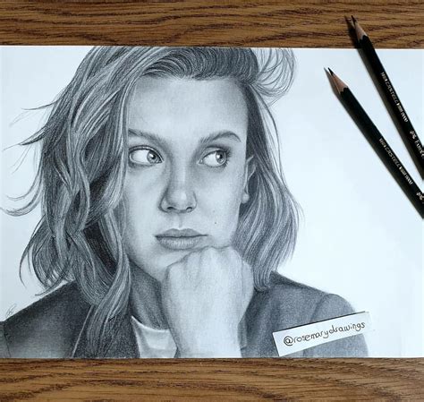 millie bobby brown cute drawing stranger  eleven  grace
