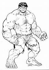 Hulk Coloring Kids Color Print Pages sketch template