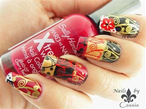 dc colour tri colour stamping mani nails nailart