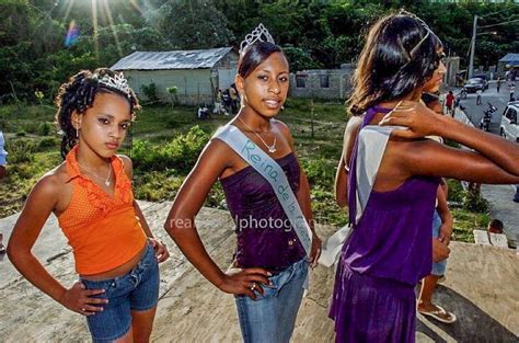 local dominican girls take part in a beauty pageant in sosua dominican