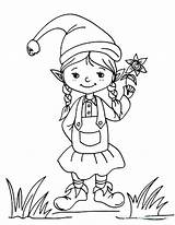 Elf Coloring Pages Shelf Printable Getcolorings Elves Color sketch template