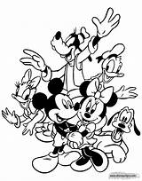 Mickey Friends Coloring Mouse Pages Disneyclips Pdf sketch template