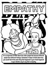 Pages Empathy Coloringbook Blm sketch template