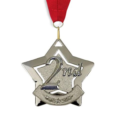 place silver star medal superstickers