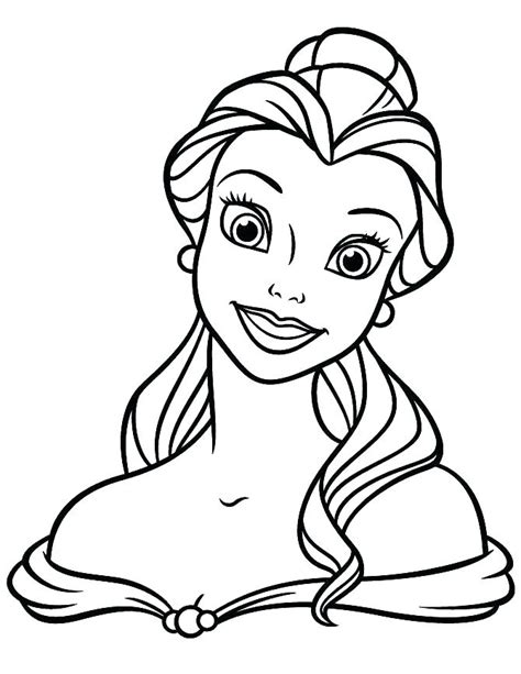 belle disney princess coloring pages  getdrawings