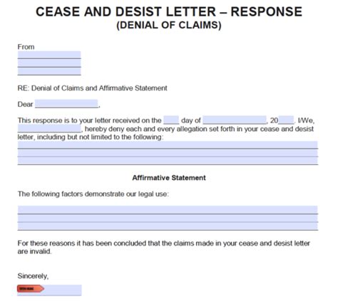denial claim letter sample    letter template collection