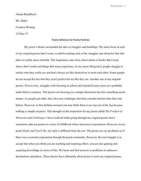 pin  person  poetry reflection  reflection essay essay