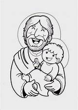 Heilige Bible Katholische Religionsunterricht Obrero Papa Childrencoloring Jesús Jalisco sketch template