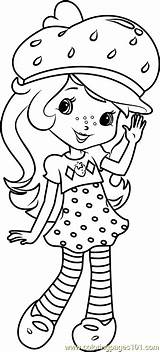 Strawberry Shortcake Coloring Pages Cartoon Characters Printable Coloringpages101 Color Kids sketch template