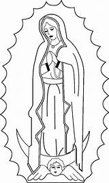 Guadalupe Edwiges Virgencita Printable Feast Jesus Traditions Outline Religious Madonne Tudodesenhos Immaculate Immagini Repujado Bordar Calaveras Comunion Diablitos Sacre Religiosos sketch template