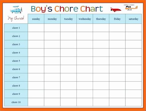 roommate chore chart template beautiful roommate chore chart template