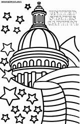 Coloring Pages Statue Capitol Building sketch template