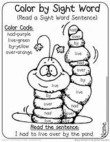 Kindergarten Reading Sentences Entitlementtrap Prep Caterpillar Educational Moffattgirls Spelling sketch template