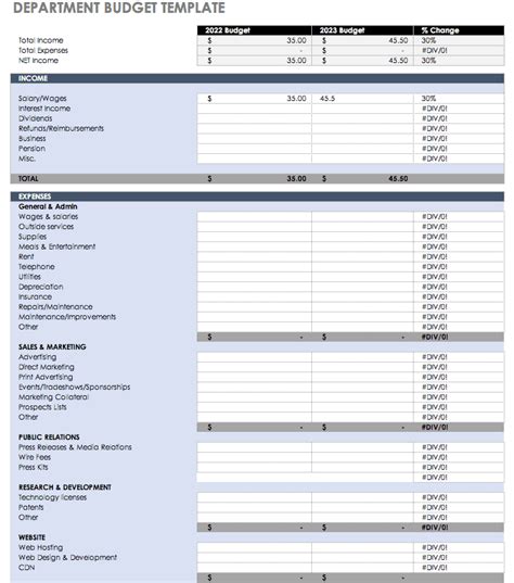 complete collection  monthly budget templates