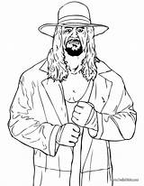 Wrestling Undertaker Lutador Hellokids sketch template