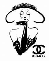 Chanel Logo Coco Poster Couture Haute Stencil Chic Perfume Vintage Classy Coloring Clipart Print Fashion Stickers N5 Templates Dessin Template sketch template