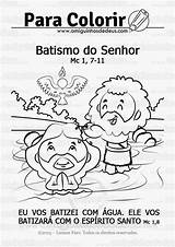 Batismo Senhor Evangelho Deus Amiguinhos Filho Amado sketch template