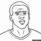 Coloring Pages Romo Tony Template Yaya Toure sketch template