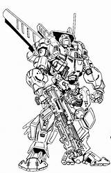 Robotech Mechaddiction Mecha Cyclone Gundam Battletech Cockpit Mechs Mechwarrior Rifts sketch template