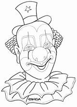 Clown Coloring Pages Scary Creepy Face Killer Getcolorings Getdrawings Printable Color Colorings sketch template