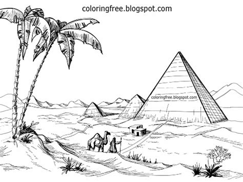 printable egyptian drawing egypt coloring  pages  teenagers