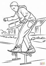 Skateboard Coloring Pages Printable Balancing Drawings Drawing Skateboarder Park Skate Skateboarding Colorings Getdrawings Wallpaper Marvelous 81kb 1060 1500px Template Categories sketch template
