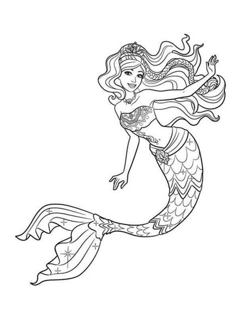 30 stunning mermaid coloring pages