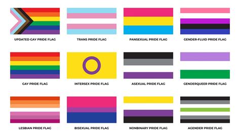 lgbtq flags celebrating transgender flag