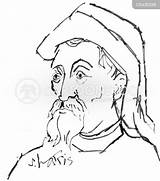 Chaucer Geoffrey Canterbury Monk Cartoonstock sketch template