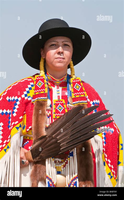 Female Traditional Dancer Pow Wow Blackfoot Crossing Historical Park