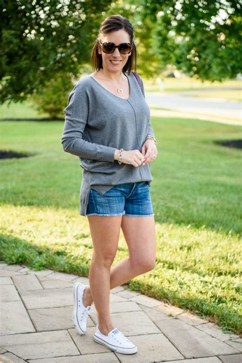 shorts and long sleeve sweater labor day sales