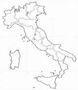 Cartina Muta Bianco Regioni Settentrionale Ritagliare Carta Geografica Margini Scuola Mapa Reproduced Fogli sketch template