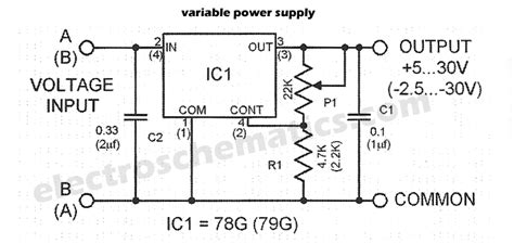 variable power supply  uaguag electroschematicscom