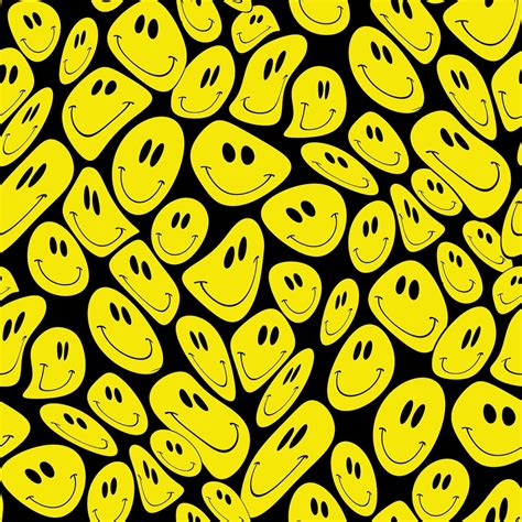 smiley face seamless repeat pattern commercial   etsy