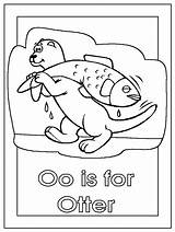 Otter Endangered Loutre Coloriages Designlooter Kategorien Insertion sketch template