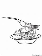 Spaghetti Coloring Pages Color Printable Print Drawing 1coloring Getcolorings sketch template