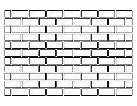 full page printable brick pattern