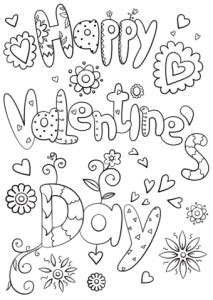 valentines coloring pages  festive