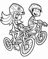 Bicicleta Bicycles Bici Montando Niña Andar sketch template